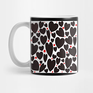 Black hearts Mug